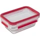 EMSA Clip & Close Glass Food Storage Container Set, 3 pcs (3x 0.45 L)