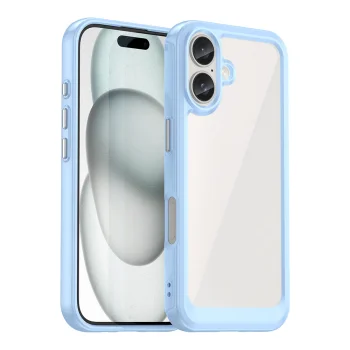 Outer Space Case with Gel Frame for iPhone 16, Blue