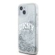 DKNY iPhone 15 / 14 / 13 Case Liquid Glitter Big Logo, White