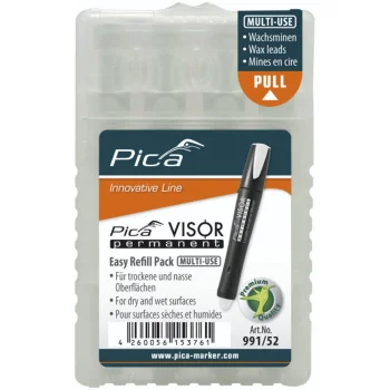 Pica VISOR Permanent Replacement Refills 10 mm, White
