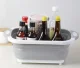 Collapsible Silicone Bowl with Plug and Cutting Board 2-in-1