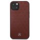 Mercedes iPhone 13 mini Case Leather Stars Pattern, Red