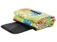 Waterproof Picnic and Beach Blanket, Green with Flowers, 150x200 cm