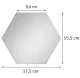Hexagon Mirror Wall Stickers, 12 Pcs