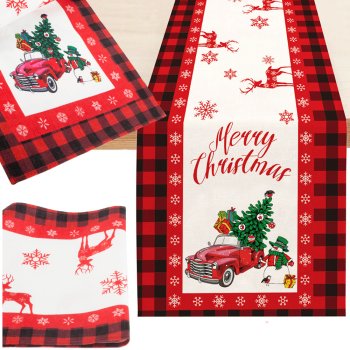 Christmas Table Runner, Tablecloth, 220x38 cm