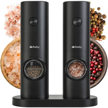 Ruhhy 25558 Electric Salt and Pepper Grinder Set, 2 pcs