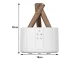 USB Air Humidifier and Aroma Diffuser with RGB LED and Flame Effect, 250ml, White