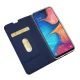 Samsung Galaxy A20e (SM-A202F) Magnetic Leather Case Cover Card Holder, Blue