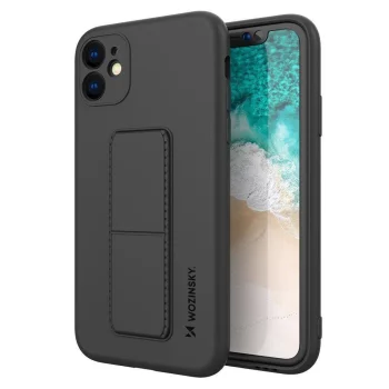 Wozinsky Kickstand Case for iPhone 12 Pro Max TPU Phone Case with Stand, Black