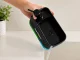 Dish Soap and Hand Soap Dispenser with Sponge, Black/Transparent