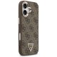 Guess 4G Triangle Logo MagSafe Phone Case Cover iPhone 17 - Brown and Gold