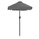 Rectangular Garden Umbrella with Tilt and Crank 200x140 cm MultiGarden, Grey