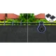 Plonos Shade Net 1.5x25m 140g/m² + 50 Clips, Grey Privacy Screen