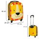 Kids Travel Luggage Carry Bag Ride On Suitcase Trolley, Lion