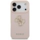 Guess Grained Big 4G & Classic Logo iPhone 17 Pro Case - Pink