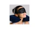 Inflatable Travel Neck Pillow + Sleep Mask and Earplugs