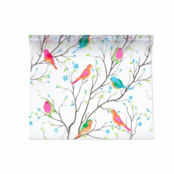 Static Cling Privacy Window Film Bird Motif 200x60 cm