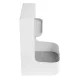 Ergo Office ER-442 Under-Desk Organizer with Shelf, White