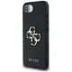 Guess PU Grained 4G Metal Logo Case for iPhone 16e - Black