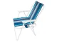 Folding Tourist and Beach Chair with Armrests