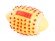 Squeaky Rugby Ball Dog Toy, Durable Rubber Chew Toy for Pets
