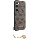 Guess Samsung Galaxy S23 Case 4G Charms Collection, Brown
