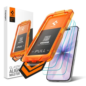 Spigen iPhone 17 Screen Protector Glas.tR AlignMaster Slim, 3-Pack