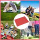 Foldable Camping Tourism Travel Picnic Foam Mat Rug, Red