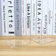 Clear Bookends for Shelves Set of 6, Heavy-Duty Plastic Book Holders for Office & Home