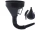 Fuel and Oil Funnel with Strainer and Flexible Hose, 16cm
