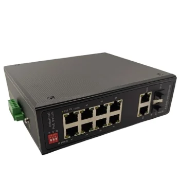 Industrial PoE Switch 8x Gigabit PoE, 2x Gigabit Uplink, 2x SFP, 120W