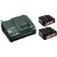 Metabo PowerMaxx BS 12 BL cordless drill/driver, 2 × 2.0 Ah