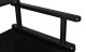 Folding Aluminum Makeup Visage Chair / Director\'s Chair with Headrest, Black