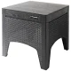 Garden Bistro Set for Balcony and Patio with 2 Chairs and Table, Black