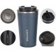 Stainless Steel Insulated Travel Mug for Drinks, 510 ml, Blue