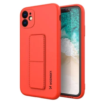 Dėklas su stovu Wozinsky Kickstand Case skirtas Xiaomi Redmi 10X 4G / Note 9, raudonas