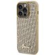 Guess iPhone 15 Pro Case Disco Script Metal, Gold