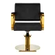 Gabbiano Genua Hairdressing Chair, Black/Gold