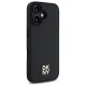 DKNY iPhone 16 Case Repeat Pattern Stack Logo MagSafe, Black