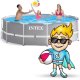 Intex 26716 Metal Frame Pool Set 366 x 99 cm, 17-in-1, Grey