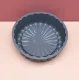 Round silicone baking mold for cakes, 20 cm, grey