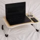 Folding Laptop Stand Tray 60x40 cm with Lamp and Fan ModernHome