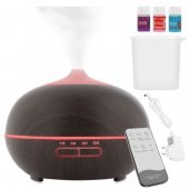 Electric Ultrasonic Air Humidifier Ionizer Diffuser with Remote Control and Essential Oils for Aromatherapy, 400 ml,...