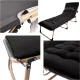 LUARO Folding Camping Bed / Lounger, 193 cm, Black