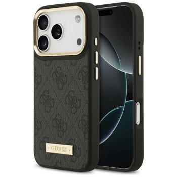 Guess 4G Logo Plate MagSafe Phone Case Cover iPhone 17 Pro - Black