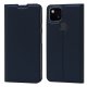 Google Pixel 5a 5G Magnetic PU Leather Phone Stand Card Slot Case Book Cover, Blue