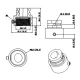 Ceiling Mount Bracket Adapter for Dahua Cameras PFA116, White