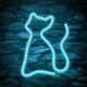 Neolia NNE24 Cat LED Neon Sign Turquoise