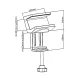 Maclean MC-808 Desk Mount for Power Strip, White