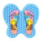 Futzuki Reflexology Foot Massage Mat Acupressure Acupuncture, Mix Color